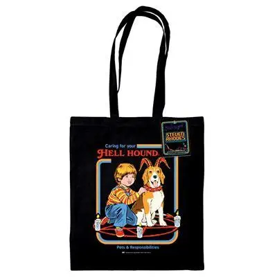 Figurine steven rhodes hell hound tote bag